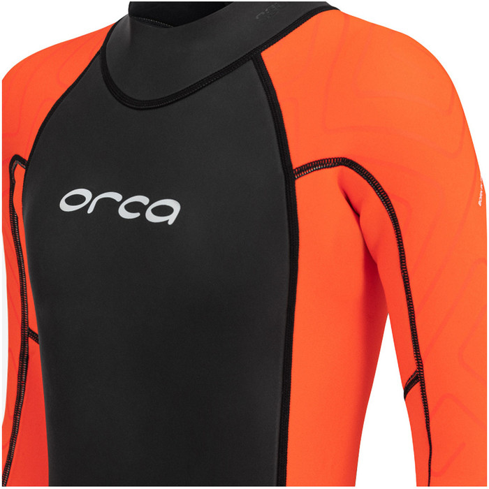 2024 Orca Junior Vitalis Squad Hi-Vis Swim Neoprenanzug NN971201 - Black